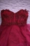 Нова къса официална рокля в тъмно червено, снимка 4