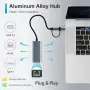 USB C към RJ45 Ethernet адаптер 2-в-1 1Gbps, снимка 4