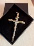 Голям сребрист кръст, снимка 1 - Колиета, медальони, синджири - 41540987
