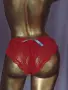 Victoria'S Secret M Червена дантелена бикина с отворено дъно, снимка 3