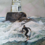 ,,Сърф в Ахтопол" - акварелна техника, снимка 5