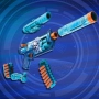 Нов детски бластер Nerf Loadout FrostFusion Blaster с 30 N1 стрели и 4 приставки, снимка 3