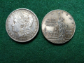 Две американски монети за 28 лв.