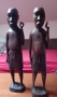 Африканци, изработени от абаносово дърво. , снимка 1