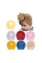 Бебешки тюрбан цвете с мъниста, снимка 1 - Аксесоари за коса - 40426341