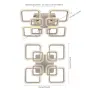 Квадратен LED плафон STCH, 100 W, 56 × 56 × 12 см, с дистанционно, снимка 5