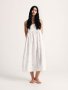 Нова елегантна дълга памучна рокля 100% памук теменушки , снимка 6