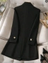 Дамско сако в черно, снимка 2