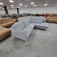 Светло сив ъглов диван от плат с ракла и чекмеджe "LIRIO-S", снимка 2 - Дивани и мека мебел - 39964260