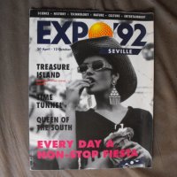Плакат /лице и гръб/ EXPO ’92  Seville., снимка 1 - Енциклопедии, справочници - 41436400