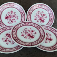 5 броя красиви баварски чинии (среден размер), снимка 1 - Чинии - 35919967