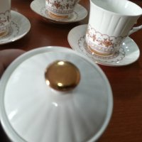Български костен порцелан чаши за чай , снимка 4 - Антикварни и старинни предмети - 41777201