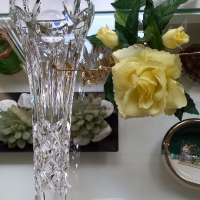 Кристална ваза, снимка 1 - Вази - 36212770
