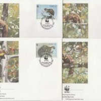 Ирландия 1992 - 4 броя FDC Комплектна серия - WWF, снимка 1 - Филателия - 38639802
