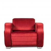 Разтегателен фотьойл, Rubis, Червен, снимка 1 - Дивани и мека мебел - 40119954