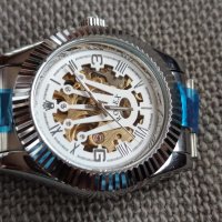 Мъжки луксозен часовник Rolex Crown 👑 Skeleton, снимка 16 - Мъжки - 41554683