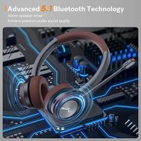 Нови Bluetooth слушалки с микрофон за компютър/донгъл за компютър, снимка 3 - Слушалки и портативни колонки - 41573001