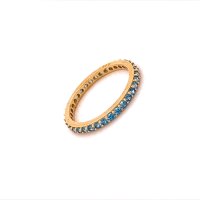 Златен дамски пръстен 1,62гр. размер:55 14кр. проба:585 модел:16519-5, снимка 1 - Пръстени - 40748082