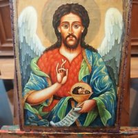 Икона на свети Йоан Кръстител, снимка 1 - Икони - 30505159