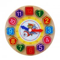 Монтесори дървен часовник “Летец”, снимка 2 - Образователни игри - 34854971