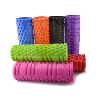 Големи класически фоумролер 45x14 ИСКРЯЩО ЗЕЛЕНО Foam roller, снимка 2 - Йога - 40765093