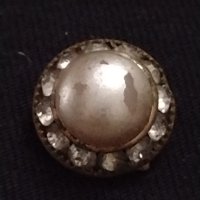 Ретро обеци с кристали и перли с клипс от соца интересни 37408, снимка 2 - Обеци - 40413139