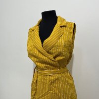 Жълта дамска рокля, снимка 2 - Рокли - 41772825