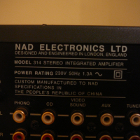 NAD 314, снимка 7 - Ресийвъри, усилватели, смесителни пултове - 36381844