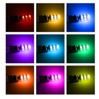 3000049020 RGB многоцветни Габаритни лед диодни крушки тип 5W5 - Т10 12V, снимка 12 - Аксесоари и консумативи - 34448543