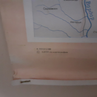 Стара голяма хартиена карта на НРБ, снимка 6 - Антикварни и старинни предмети - 44534247