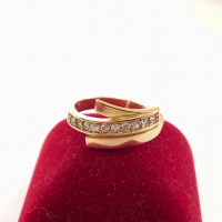 Златен пръстен-3,30гр/14кр, снимка 1 - Пръстени - 36294466