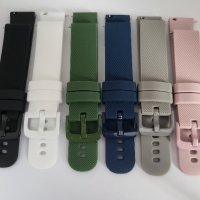 Силиконова каишка за Garmin Vivoactive 4S/ Vivomove 3S/ Venu 2S 18 мм, снимка 3 - Смарт гривни - 36033907