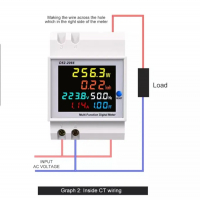 Контролен подотчетен монофазен електромер за DIN шина | 80A - 100A, снимка 8 - Други инструменти - 36337658