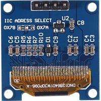 0,96 инча 4-пинов IIC I2C OLED дисплей модул 12864 / жълт + син, снимка 13 - Друга електроника - 35807012