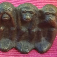 Статуетка Трите маймуни. , снимка 2 - Статуетки - 41502277