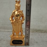 метална статуетка-рицар, снимка 1 - Други ценни предмети - 41646310