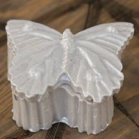 Пеперуда кутия 2 части силиконов молд форма гипс бижу декор украса сувенир, снимка 2 - Форми - 40352617
