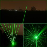 Много мощен зелен лазер 303 лазерна показалка устройство с регулируем фокус със 4 бр. приставки , снимка 3 - Други спортове - 41609613