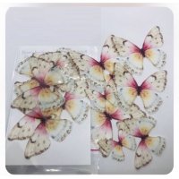 ядивни ядливи пеперуди вафлена хартия пъстроцветни за консумация украса на торта и мъфини, снимка 6 - Други - 26857504