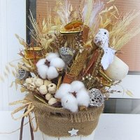 Коледна бяла украса, снимка 2 - Коледни подаръци - 39016572