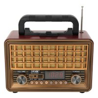 RADIO FM NS-2075BT, Ретро радио с AUX BT, снимка 3 - Радиокасетофони, транзистори - 42067398