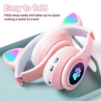 Слушалки безжични Bluetooth Cat Digital One SP00880 CXT-B39(Pink) Блутут розови с микрофон, снимка 7 - Bluetooth слушалки - 42096830