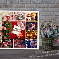 Коледен колаж със снимки в рамка, снимка 8 - Картини - 34763129