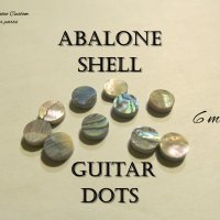 100% Abalone Shell Guitar dots 6 mm, снимка 1 - Китари - 35845711