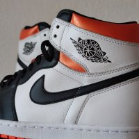 Nike Air Jordan 1 High Electro Orange Нови Оригинални Обувки Маратонки Кецове Размер 42 Номер 26.5см, снимка 5 - Кецове - 40284632