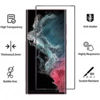 5D ЦЯЛО ЛЕПИЛО Стъклен протектор за Samsung Galaxy S22 S21 / Ultra / Plus +, снимка 3 - Фолия, протектори - 32070360