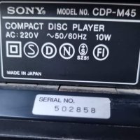 CD плеър Sony CDP-M 45, снимка 3 - Декове - 41763633