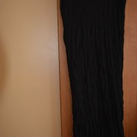 Черна шифонена пролетно - есенна пола, снимка 1 - Поли - 42258977