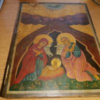 много стара оригинална икона рождество христово, снимка 1 - Антикварни и старинни предмети - 44147701