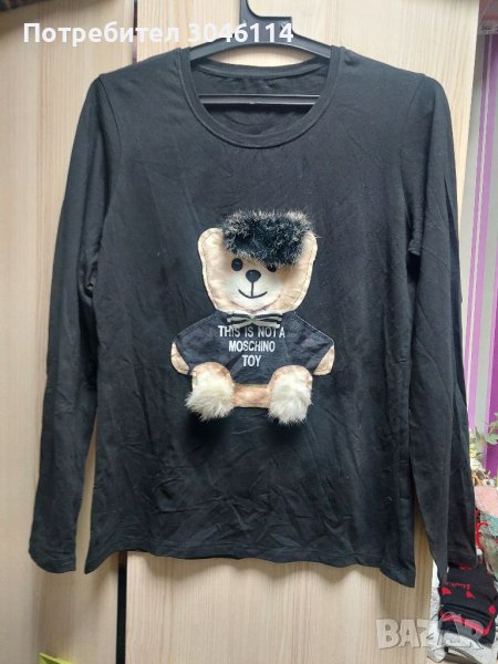 Дамска блуза с мече, снимка 1